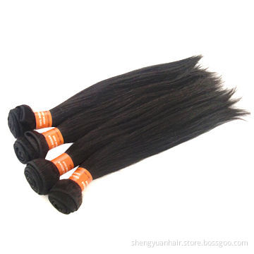 Unprocessed Virgin Indian Hair Extension, 12-30 Inches, Jet Black #1, Factory Outlet Price
